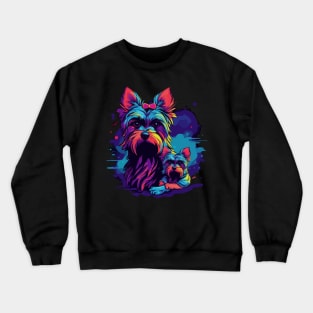 Yorkshire Terrier Fathers Day Crewneck Sweatshirt